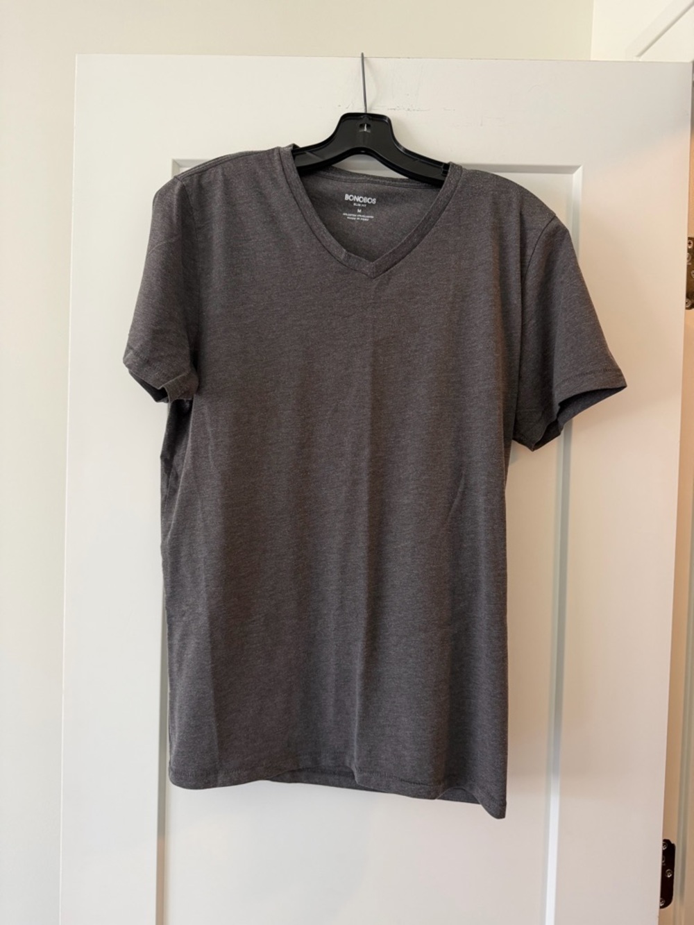 Bonobos Men's V-Neck T-Shirt - Charcoal Gray